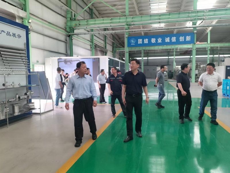 濟(jì)南市委宣傳部趙民副部長到山東舜博金屬制品有限公司進(jìn)行參觀調(diào)研